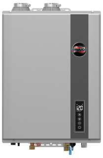 RUUD® CRUTGH SERIES SUPER HIGH EFFICIENCY CONDENSING TANKLESS GAS WATER HEATER WITH BUILT-IN WI-FI SUPER HIGH EFFICIENCY TANKLESS WATER HEATERS