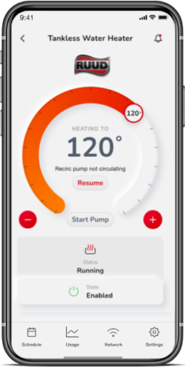 EcoNet Home Screen
